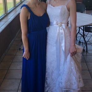 David’s bridal multi-way bridesmaid dress size 4